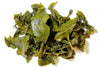 Shan Lin Xi Premium High Mountain Oolong - wet steeped tea leaves